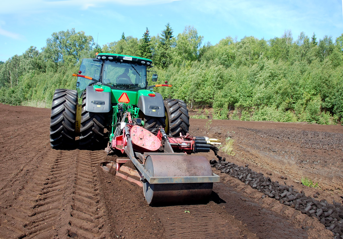 Öppen torvtäkt hos Neova