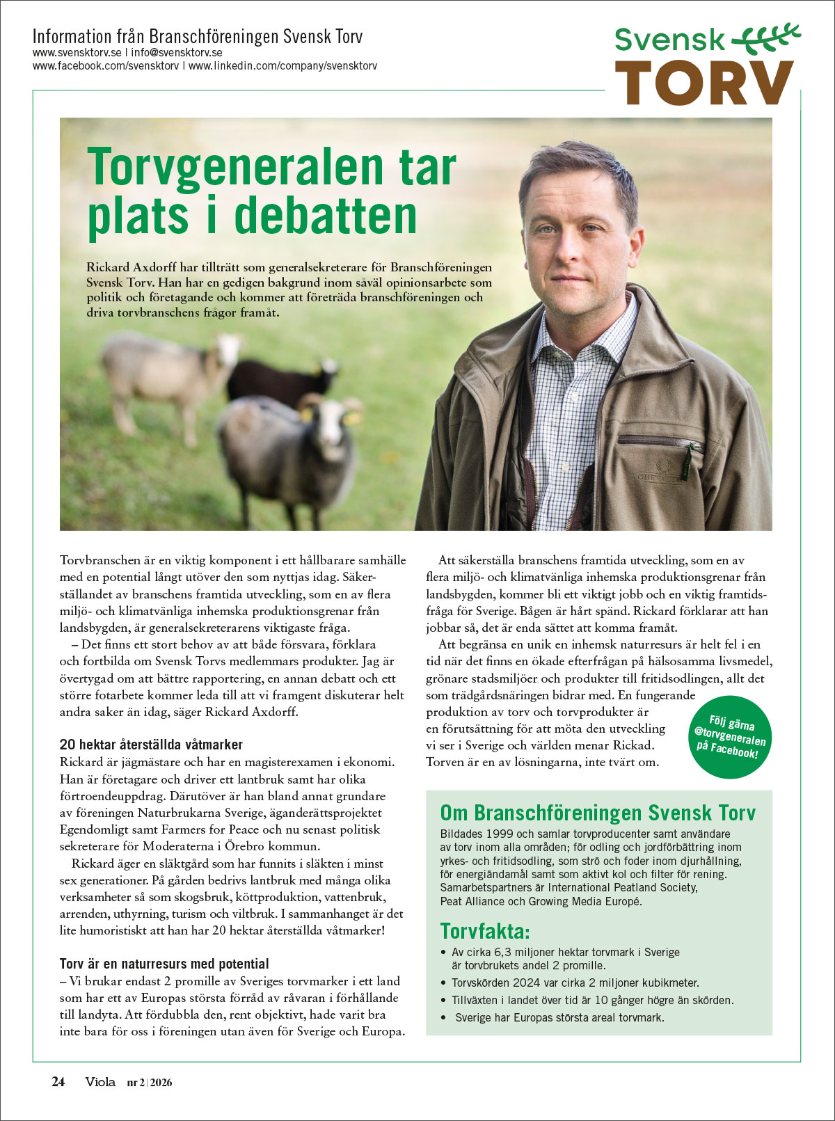 Svensk Torv i Tidningen Viola