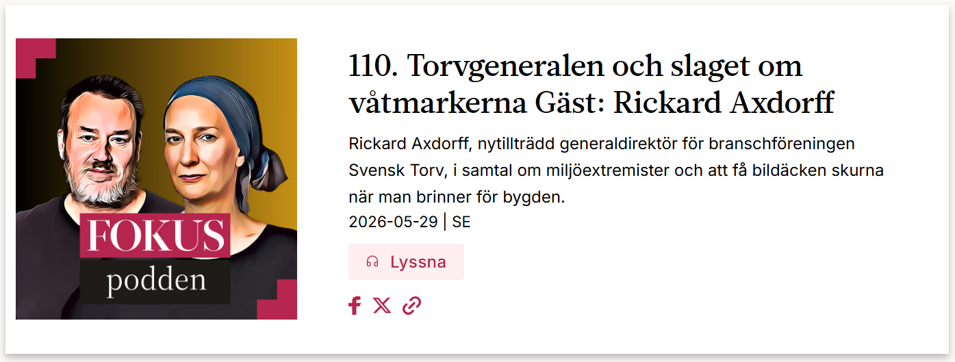 Fokuspodden: Torvgeneralen och slaget om våtmarkerna