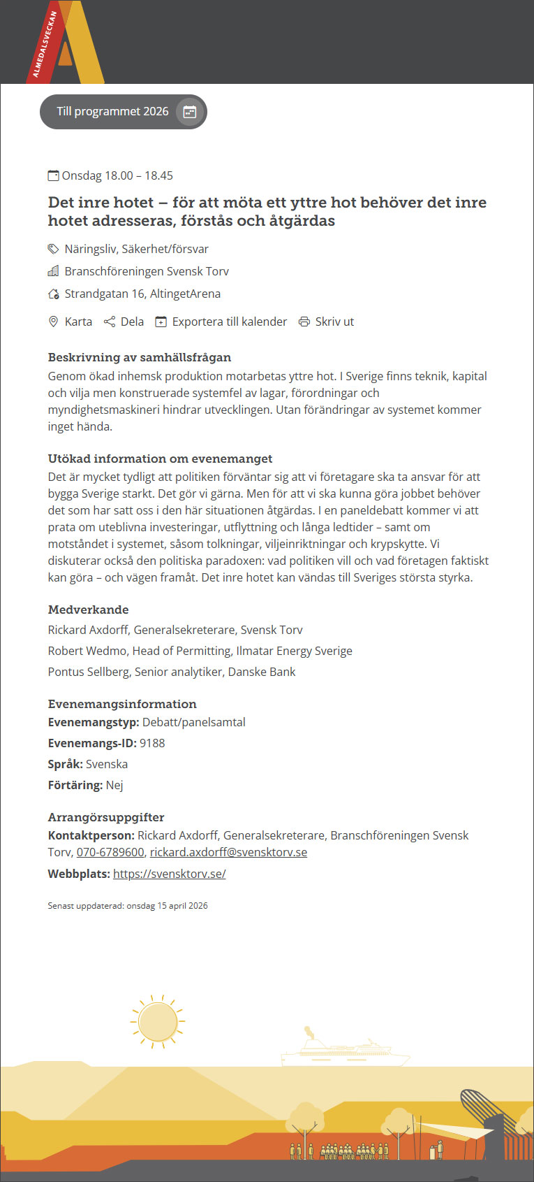 Almedalen 2026