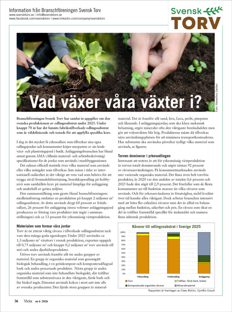 Svensk Torv i Tidningen viola nr 6/2026