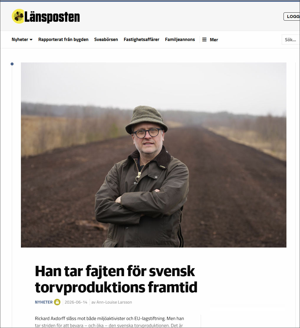 Rickard Axdorff intervjuas i Länsposten