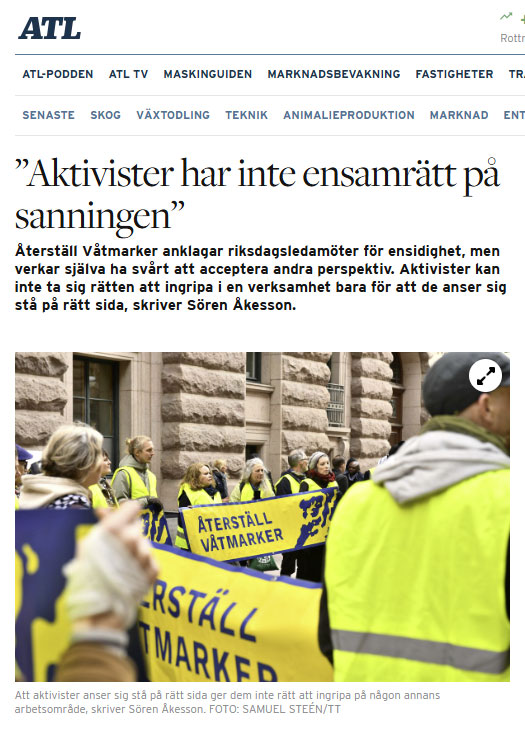 Debatt i ATL av Sören Åkesson